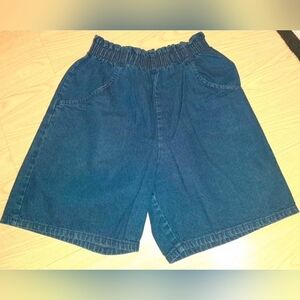 Cascade Blue Denim elastic waist Size 6 Average Shorts Set Of 2
